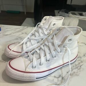 White Converse All Star High Top Trainers